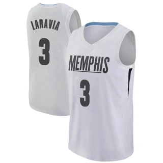 Men's Jake LaRavia Memphis Grizzlies White Swingman Jersey - City Edition
