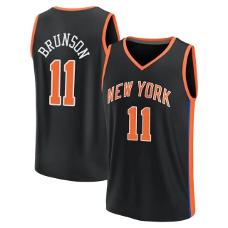 Men's Jalen Brunson New York Knicks Black Fast Break 2022/23 City Edition Jersey