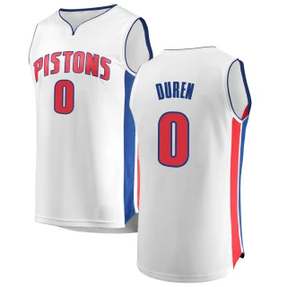 Men's Jalen Duren Detroit Pistons White Fast Break Jersey - Association Edition