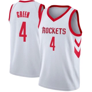 Men's Jalen Green Houston Rockets White Swingman Jersey - Association Edition