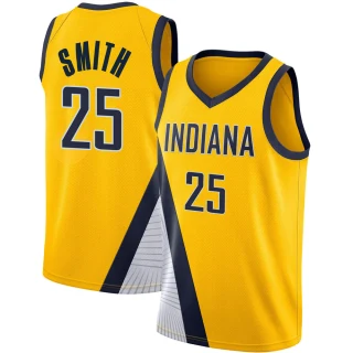 Men's Jalen Smith Indiana Pacers Yellow Swingman 2019/20 Jersey - Statement Edition