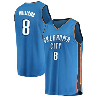 Men's Jalen Williams Oklahoma City Thunder Blue Fast Break Replica Jersey - Icon Edition