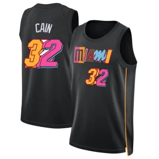 Men's Jamal Cain Miami Heat Black Swingman 2021/22 City Edition Jersey
