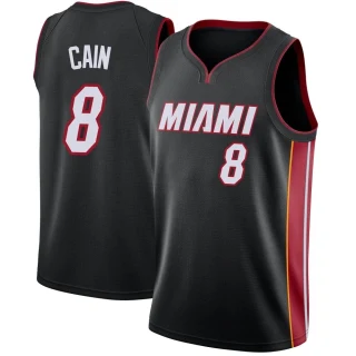 Men's Jamal Cain Miami Heat Black Swingman Jersey - Icon Edition
