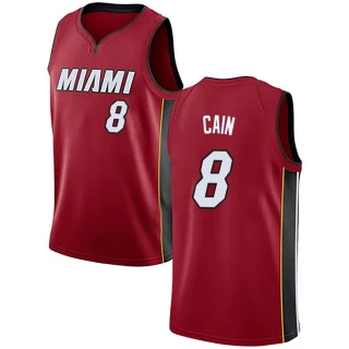 Men's Jamal Cain Miami Heat Red Swingman Jersey - Statement Edition