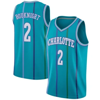 Men's James Bouknight Charlotte Hornets Aqua Swingman Jordan Brand Hardwood Classics Jersey