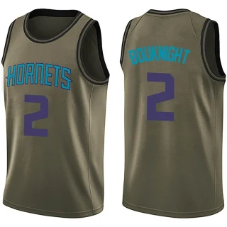 Men's James Bouknight Charlotte Hornets Green Swingman Salute to Service Jersey