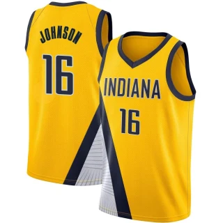 Men's James Johnson Indiana Pacers Yellow Swingman 2019/20 Jersey - Statement Edition
