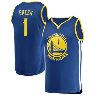 Men's JaMychal Green Golden State Warriors Gold Fast Break Royal Jersey - Icon Edition