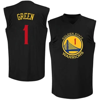 Men's JaMychal Green Golden State Warriors Gold Swingman Black New Fashion Jersey