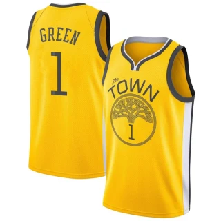Men's JaMychal Green Golden State Warriors Gold Swingman Yellow 2018/19 Jersey - Earned Edition