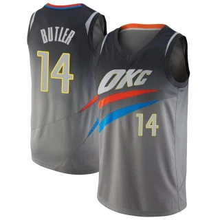 Men's Jared Butler Oklahoma City Thunder Gray Swingman Jersey - City Edition