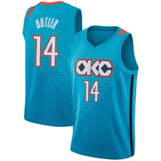 Men's Jared Butler Oklahoma City Thunder Swingman Turquoise 2018/19 Jersey - City Edition