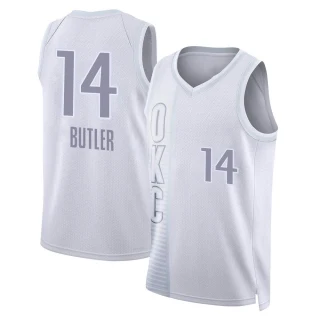 Men's Jared Butler Oklahoma City Thunder White Swingman 2021/22 City Edition Jersey