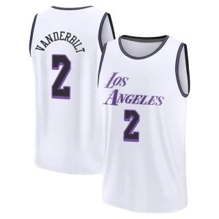 Men's Jarred Vanderbilt Los Angeles Lakers White Fast Break 2022/23 City Edition Jersey
