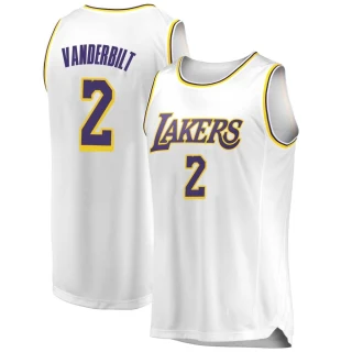 Men's Jarred Vanderbilt Los Angeles Lakers White Swingman 2018/19 Jersey - Association Edition
