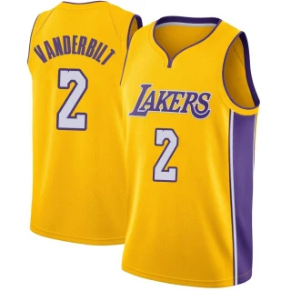 Men's Jarred Vanderbilt Los Angeles Lakers Yellow Swingman Jersey - Icon Edition