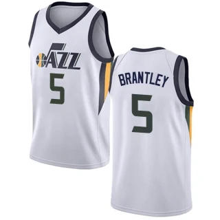 Men's Jarrell Brantley Utah Jazz White Swingman Jersey - Association Edition