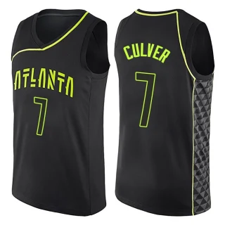 Men's Jarrett Culver Atlanta Hawks Black Swingman City Edition Jersey