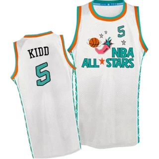 Men's Jason Kidd Dallas Mavericks White Authentic 1996 All Star Throwback Jersey