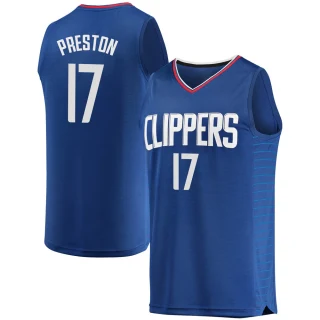 Men's Jason Preston Los Angeles Clippers Royal Fast Break Jersey - Icon Edition