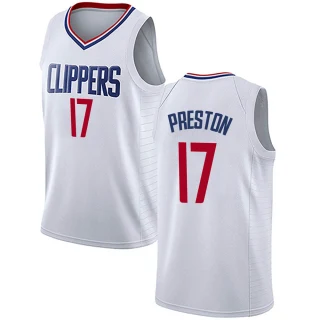 Men's Jason Preston Los Angeles Clippers White Swingman Jersey - Association Edition