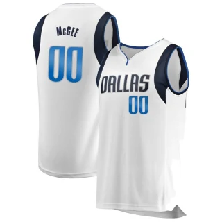 Men's JaVale McGee Dallas Mavericks White Fast Break Jersey - Association Edition