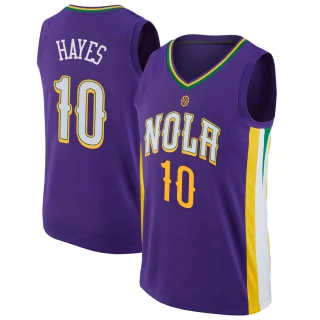 Men's Jaxson Hayes New Orleans Pelicans Purple Swingman Jersey - City Edition