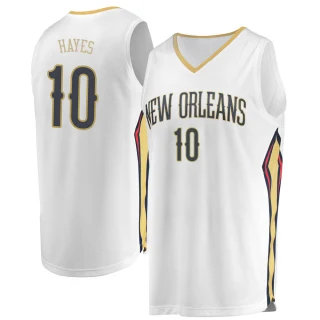 Men's Jaxson Hayes New Orleans Pelicans White Fast Break Jersey - Association Edition