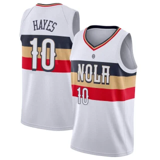 Men's Jaxson Hayes New Orleans Pelicans White Swingman 2018/19 Jersey - Earned Edition