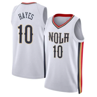 Men's Jaxson Hayes New Orleans Pelicans White Swingman 2021/22 City Edition Jersey