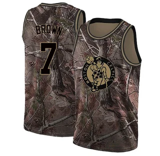 Men's Jaylen Brown Boston Celtics Brown Swingman Camo Realtree Collection Jersey