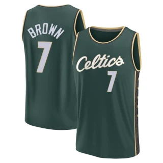 Men's Jaylen Brown Boston Celtics Green Fast Break 2022/23 City Edition Jersey