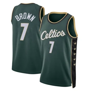 Men's Jaylen Brown Boston Celtics Green Swingman 2022/23 City Edition Jersey
