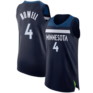 Men's Jaylen Nowell Minnesota Timberwolves Navy Authentic Jersey - Icon Edition