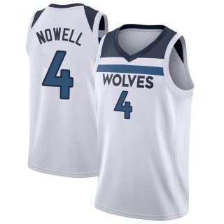 Men's Jaylen Nowell Minnesota Timberwolves White Swingman Jersey - Icon Edition