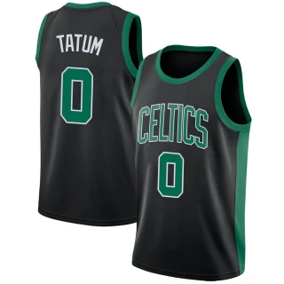 Men's Jayson Tatum Boston Celtics Black Swingman Jersey - Statement Edition