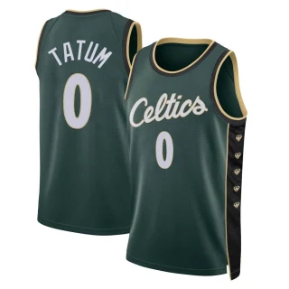 Men's Jayson Tatum Boston Celtics Green Swingman 2022/23 City Edition Jersey