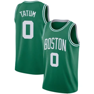Men's Jayson Tatum Boston Celtics Green Swingman Jersey - Icon Edition