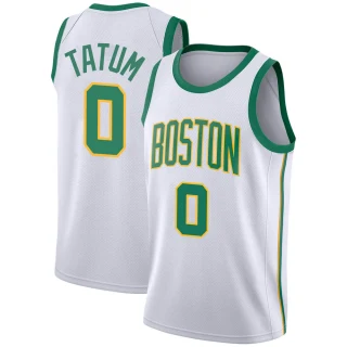 Men's Jayson Tatum Boston Celtics White Swingman 2018/19 Jersey - City Edition