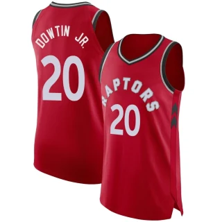 Men's Jeff Dowtin Jr. Toronto Raptors Red Authentic Jersey - Icon Edition