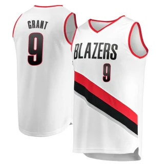Men's Jerami Grant Portland Trail Blazers White Fast Break Jersey - Association Edition
