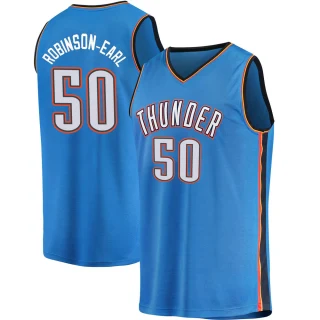 Men's Jeremiah Robinson-Earl Oklahoma City Thunder Blue Fast Break 2019/20 Jersey - Icon Edition