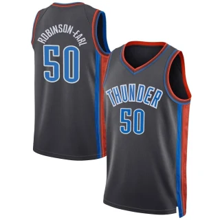 Men's Jeremiah Robinson-Earl Oklahoma City Thunder Gray Swingman 2022/23 City Edition Jersey
