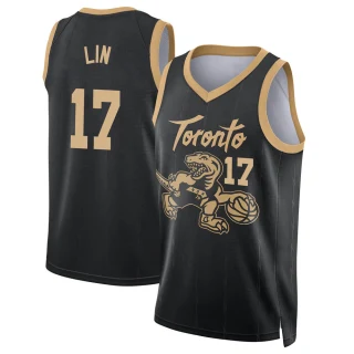 Men's Jeremy Lin Toronto Raptors Black Swingman 2021/22 City Edition Jersey