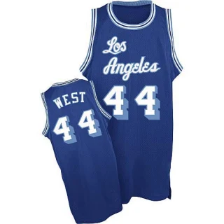 Men's Jerry West Los Angeles Lakers Blue Swingman Throwback Jersey