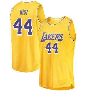 Men's Jerry West Los Angeles Lakers Gold Swingman 2018/19 Jersey - Icon Edition