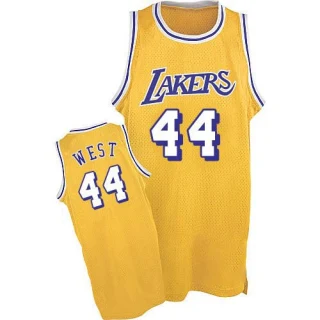 Men's Jerry West Los Angeles Lakers Gold Swingman Throwback Jersey