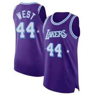 Men's Jerry West Los Angeles Lakers Purple Authentic 2021/22 Jersey - City Edition