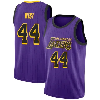 Men's Jerry West Los Angeles Lakers Purple Swingman 2018/19 Jersey - City Edition